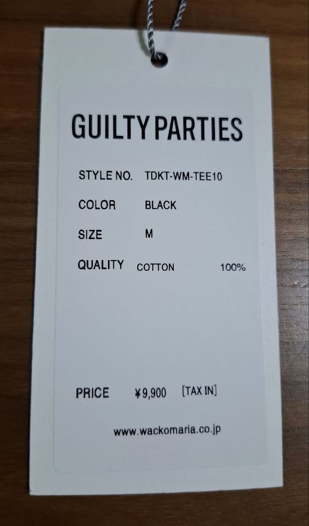 ワコマリアダークナイトブラック Tシャツ M