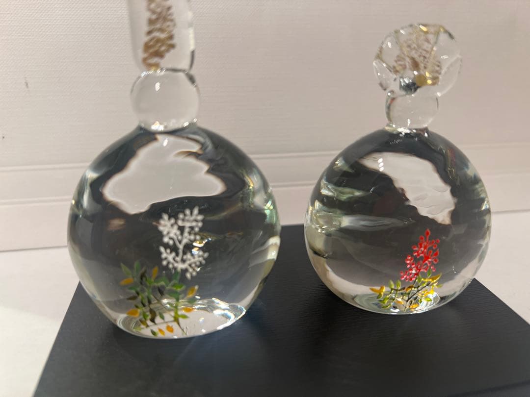 「南天のおひな様」 ガラスのお雛様 雛人形 節句人形 手作り ひな人形 ひな祭り