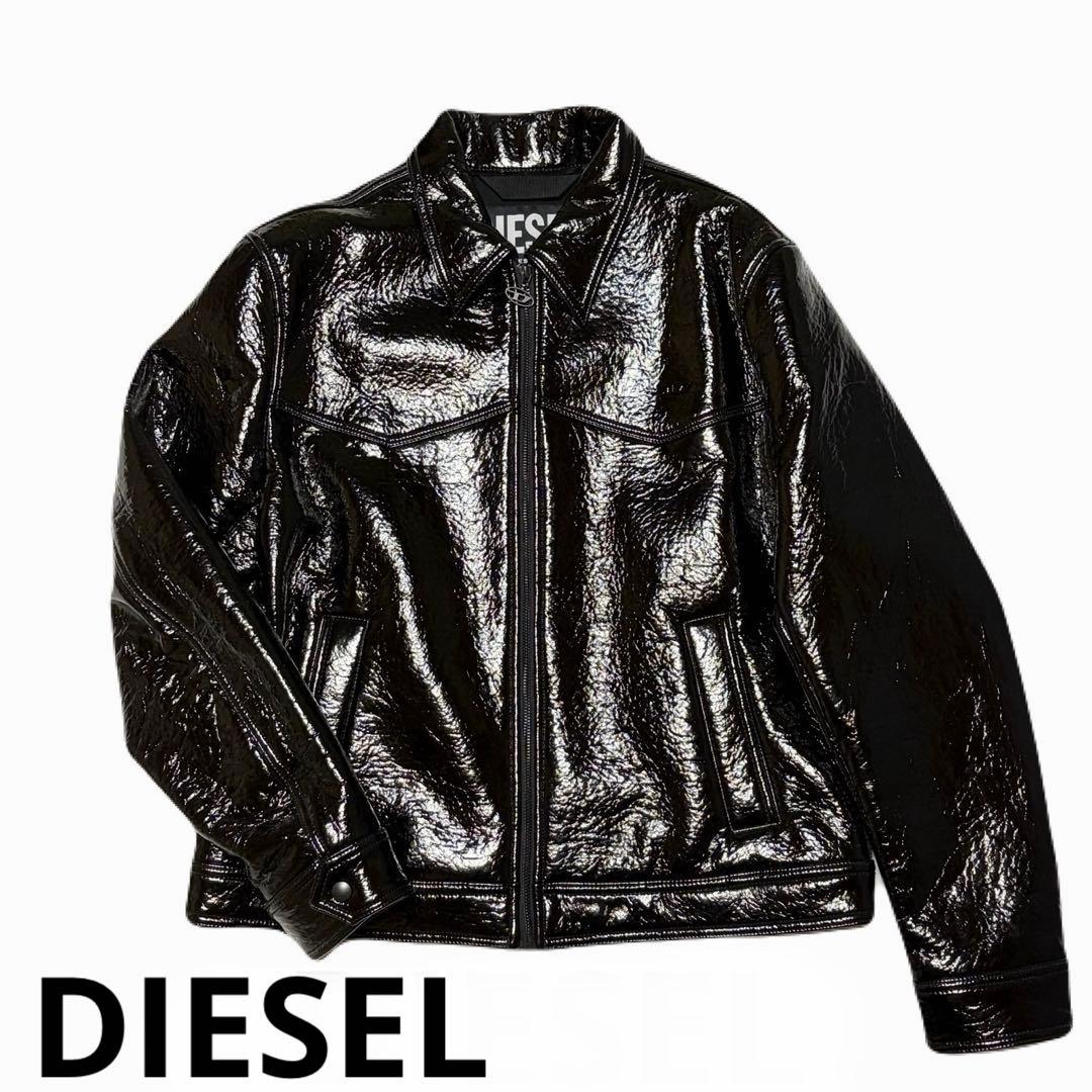 りく DIESEL シングルライダースジャケット アウター Lサイズ 美品