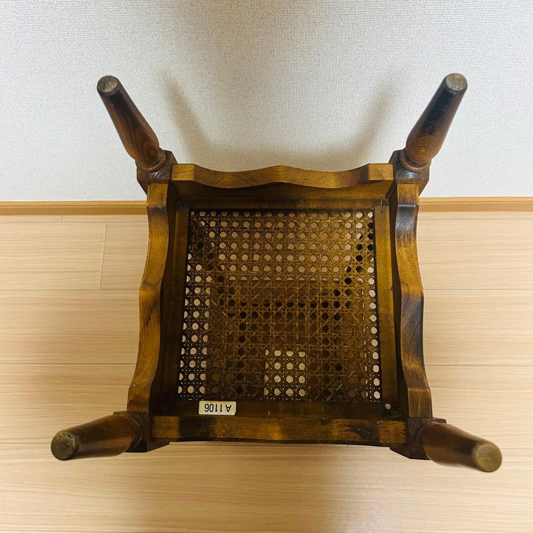 オールドカリモク アンティーク コロニアル 花台 電話台 飾り台 サイドテーブル