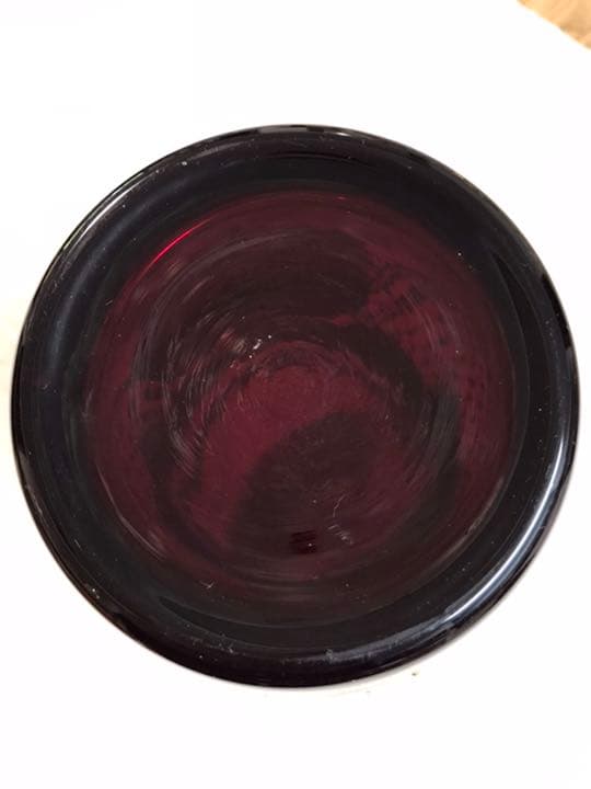 チェコ硝子花瓶　箱付き　お値下げ❗️