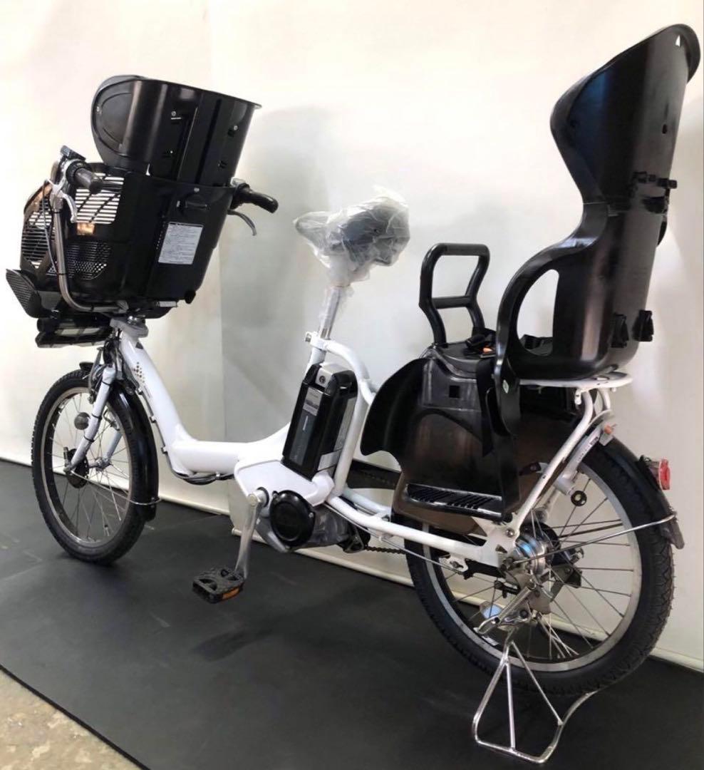 1年保証 送料無料　ブリヂストン　20インチ　子供乗せ　白色　電動アシスト自転車