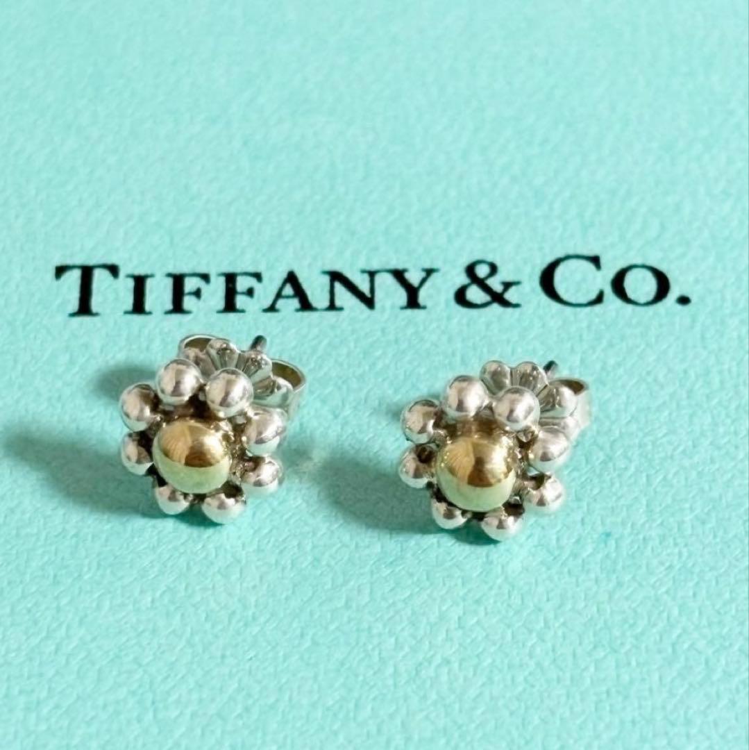 たけこ　Tiffany & Co. ジョリービーズフラワー コンビ　ピアス