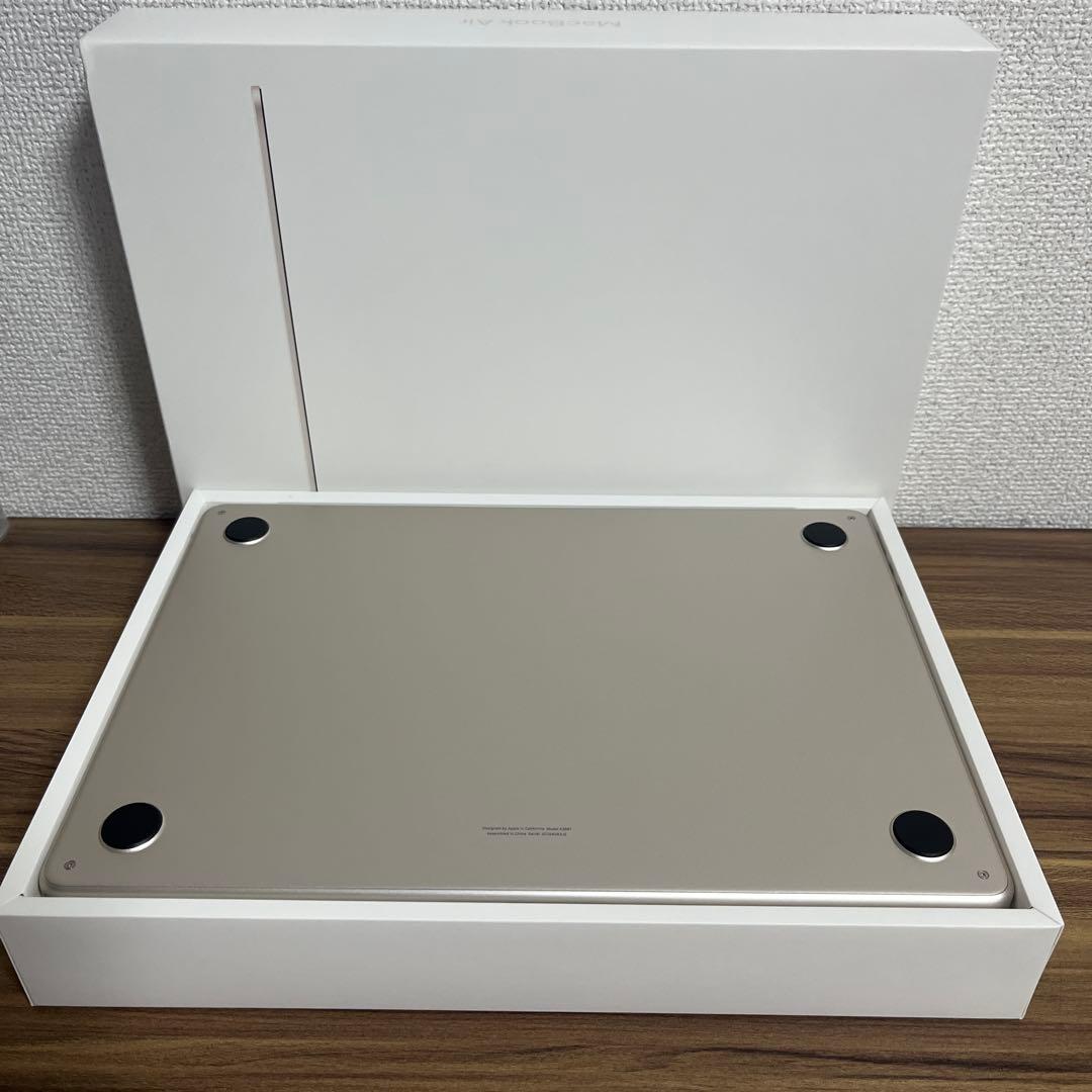 本日まで値下げ MacBook Air M2/2022 13.6インチ 100%