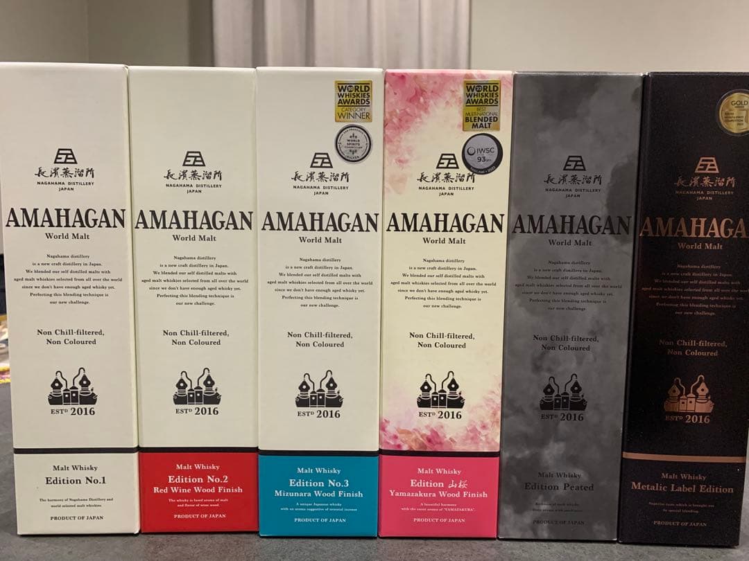 アマハガン　長濱　ウィスキー　新品未開封　6本セット