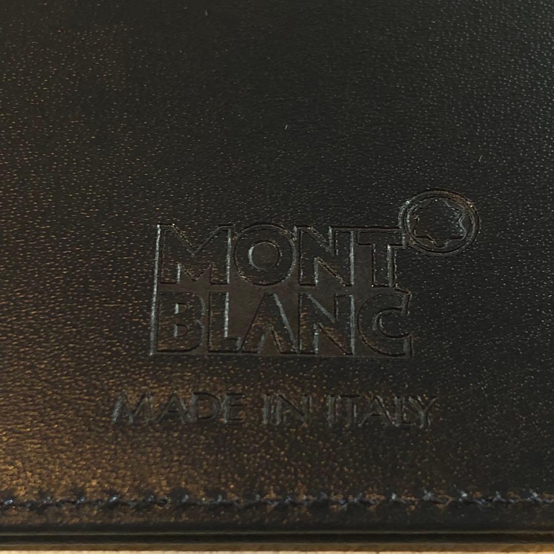 Montblanc ネイビー ボールペンとカードケース　11R2510