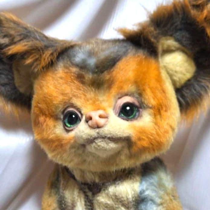 アートドール　りす　ぬいぐるみ　検索用　グレムリン　ファービー2 ハンドメイド