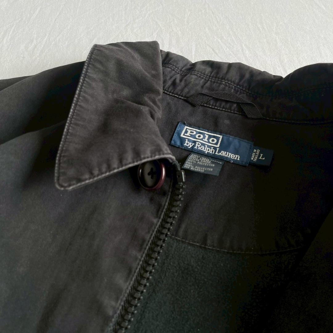 Ralph Lauren ラルフローレン 90's ハーフコート ブラック L