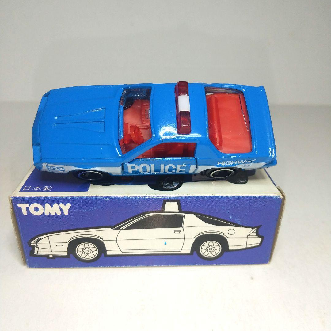 (3382)トミカ 青箱 日本製 シボレー カマロ ポリスカー