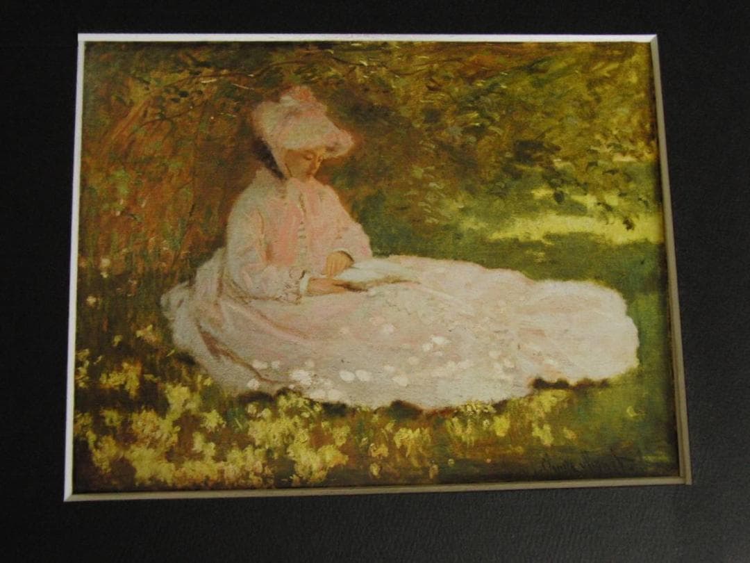 クロード・モネ、「Springtime」、厳選、希少大判画集・額装画、人気作品