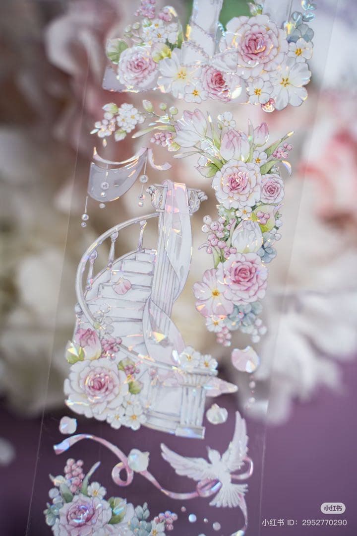 Hoshi奶芙《蜜恋花园》海外マスキングテープ　マステ 【2090】