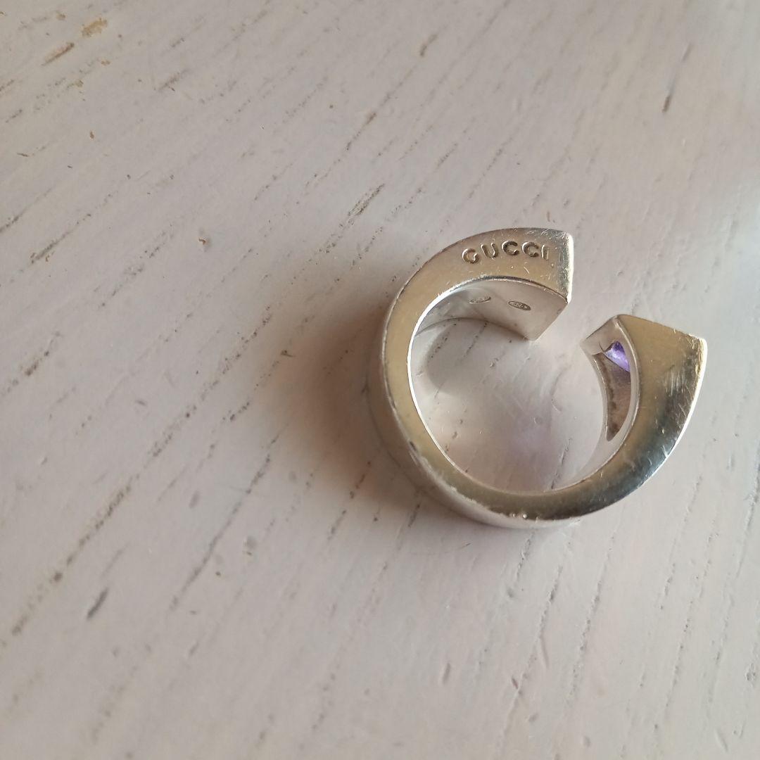 GUCCI シルバー アメジスト　リング
