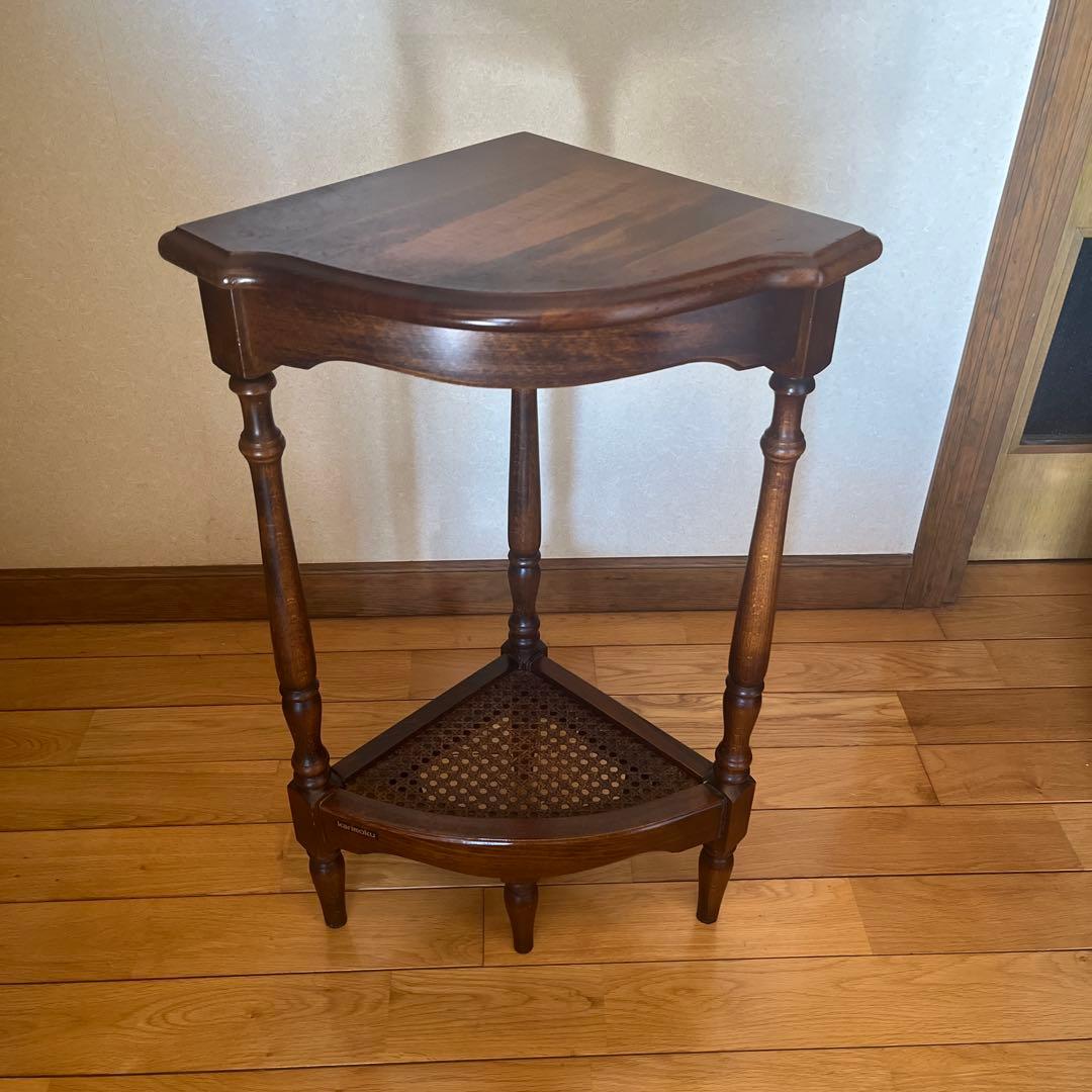 カリモクkarimoku コロニアル　コーナーテーブル コーナーラック 花台