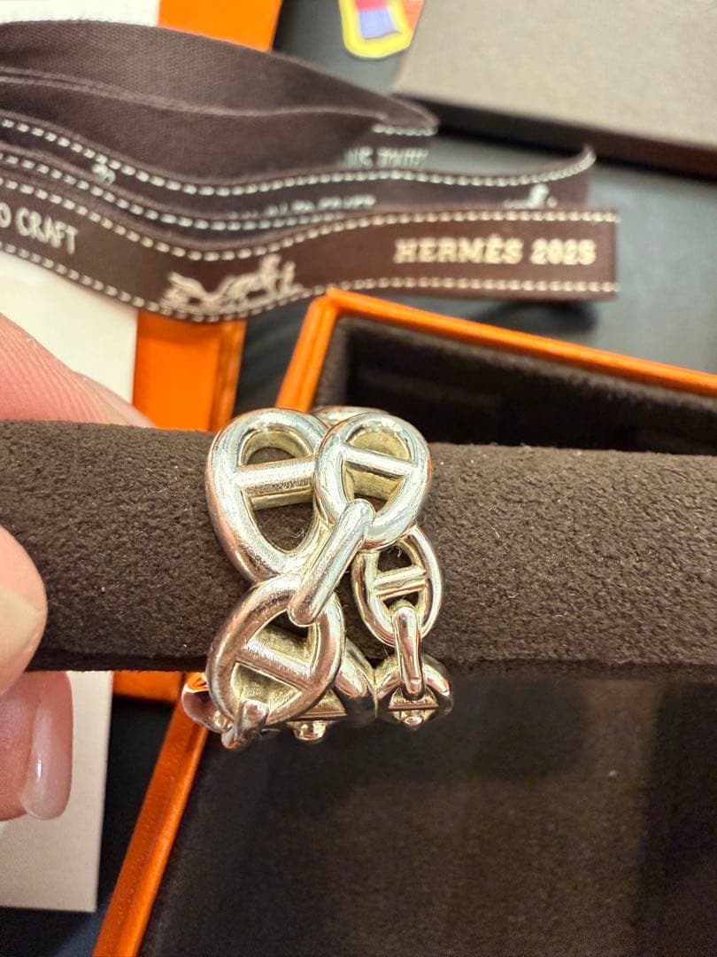 【美品】HERMES シェーヌダンクル アンシェネリングGM サイズ55