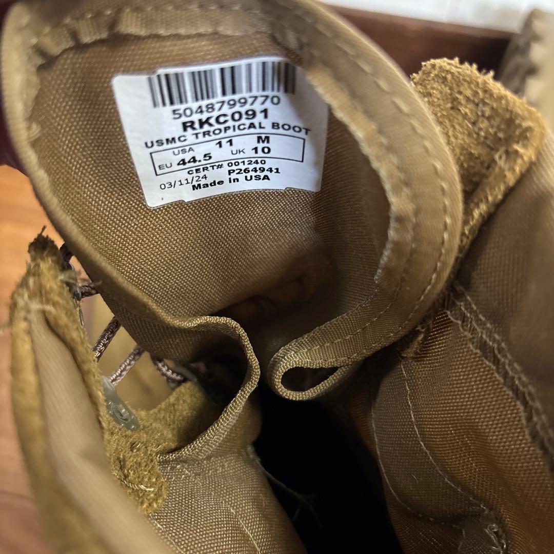 極美品　米軍　実物　ROCKY USMC TROPICAL BOOT 29cm㉜