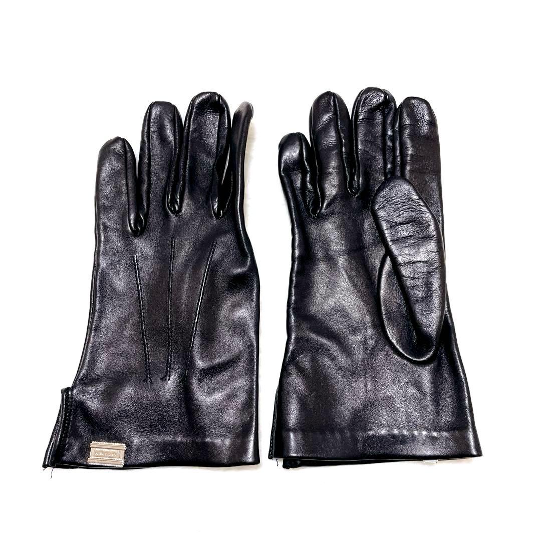 【美品】DSQUARED2 手袋 レザー　やぎ革　ブラック　イタリア製