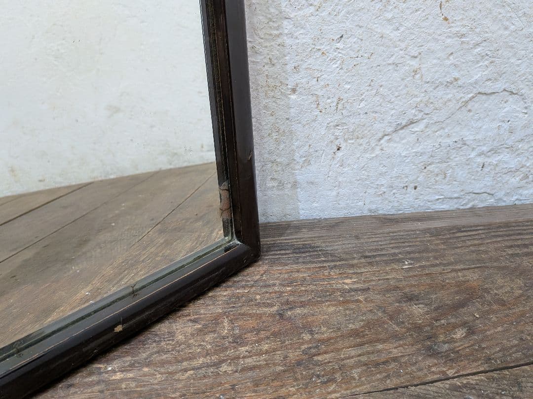 1125 ②アンティーク　大正浪漫　ウォールミラー　壁掛け式　鏡　姿見　レトロ