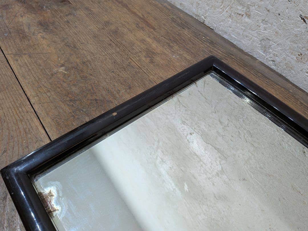 1125 ②アンティーク　大正浪漫　ウォールミラー　壁掛け式　鏡　姿見　レトロ