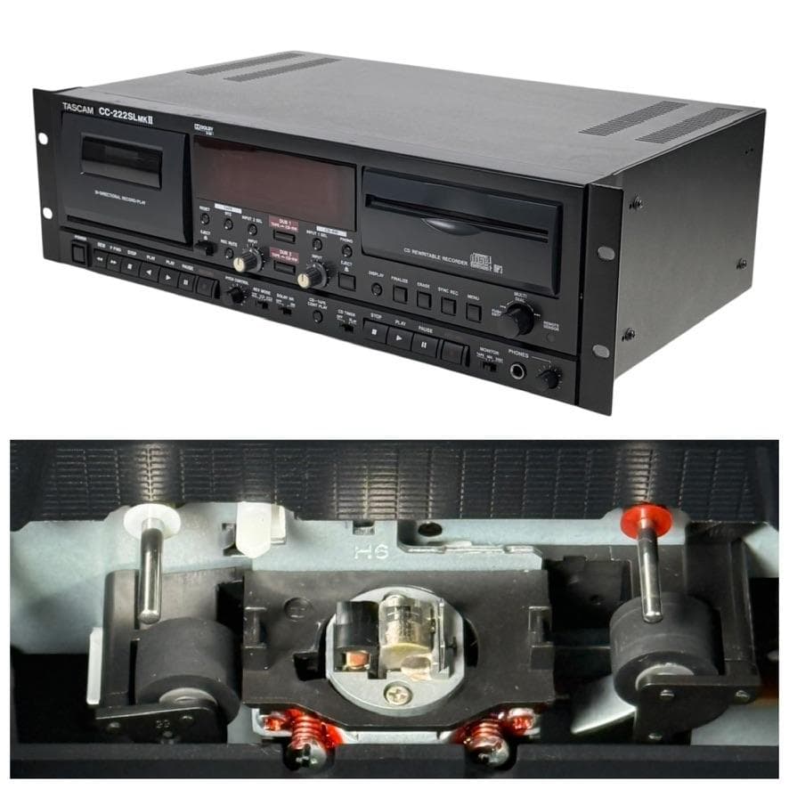 優良美品・TASCAM CDレコーダー/カセットデッキ CC-222SLMK2