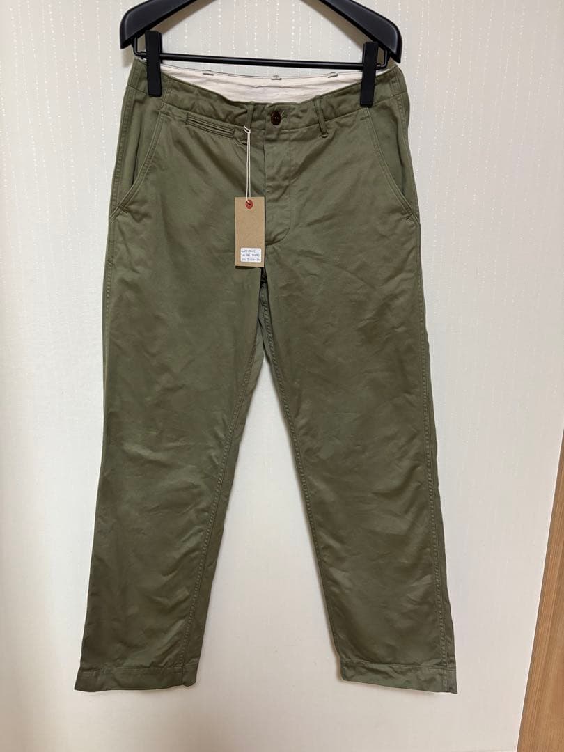WAREHOUSE duck digger 1082 チノ W33 グリーン