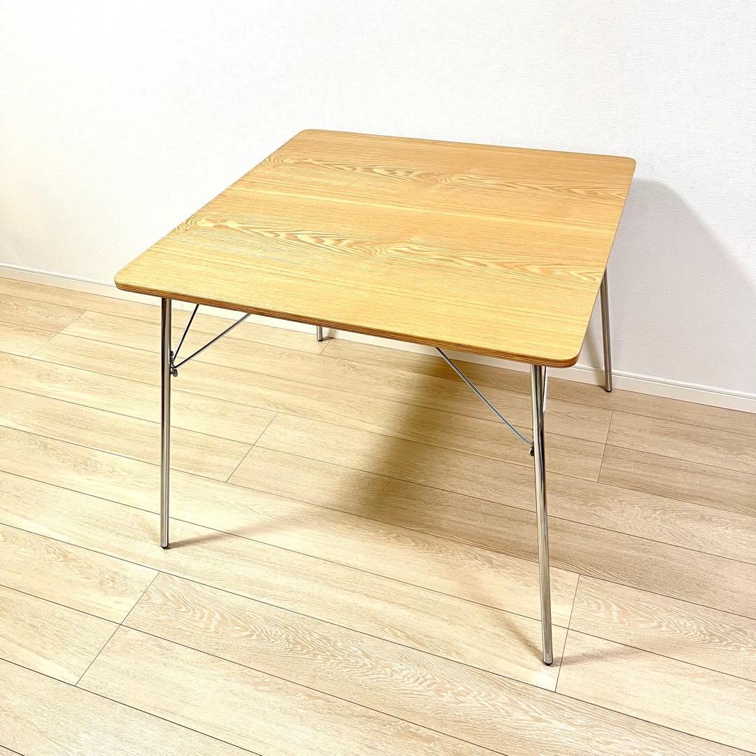 (つ26)イームズ 折りたたみ式 ダイニングテーブル DTM-2 正方形