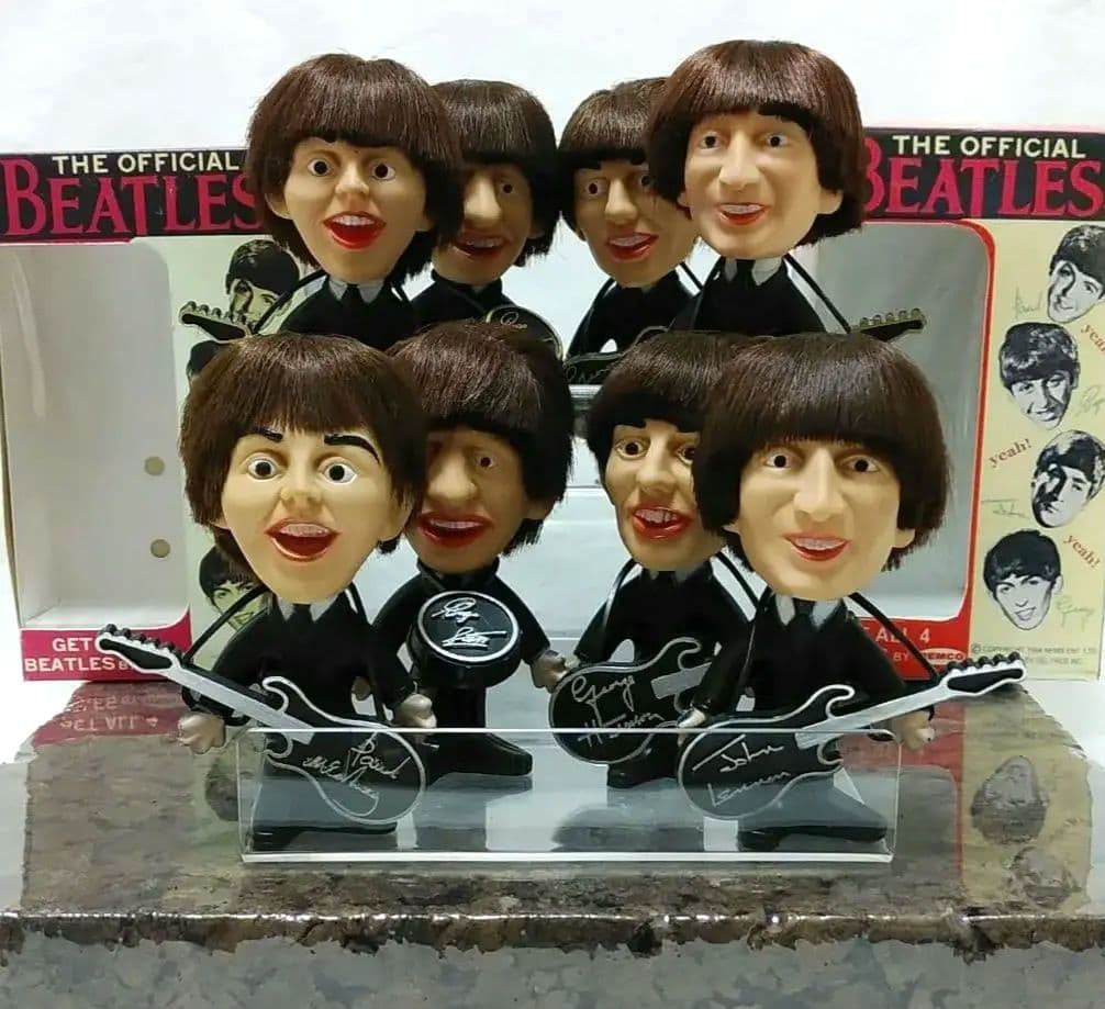 ビートルズ NEMS公認レムコ人形♣HENRI BENDELディスプレイセット