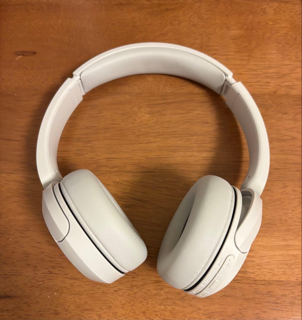 SONY ワイヤレスヘッドホン Bluetooth 白