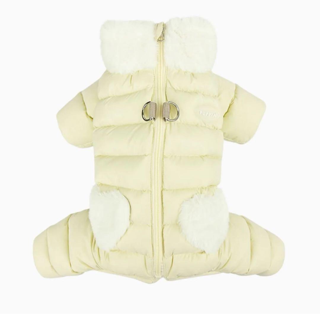 puppia クリーム色 ダウンジャケット犬服