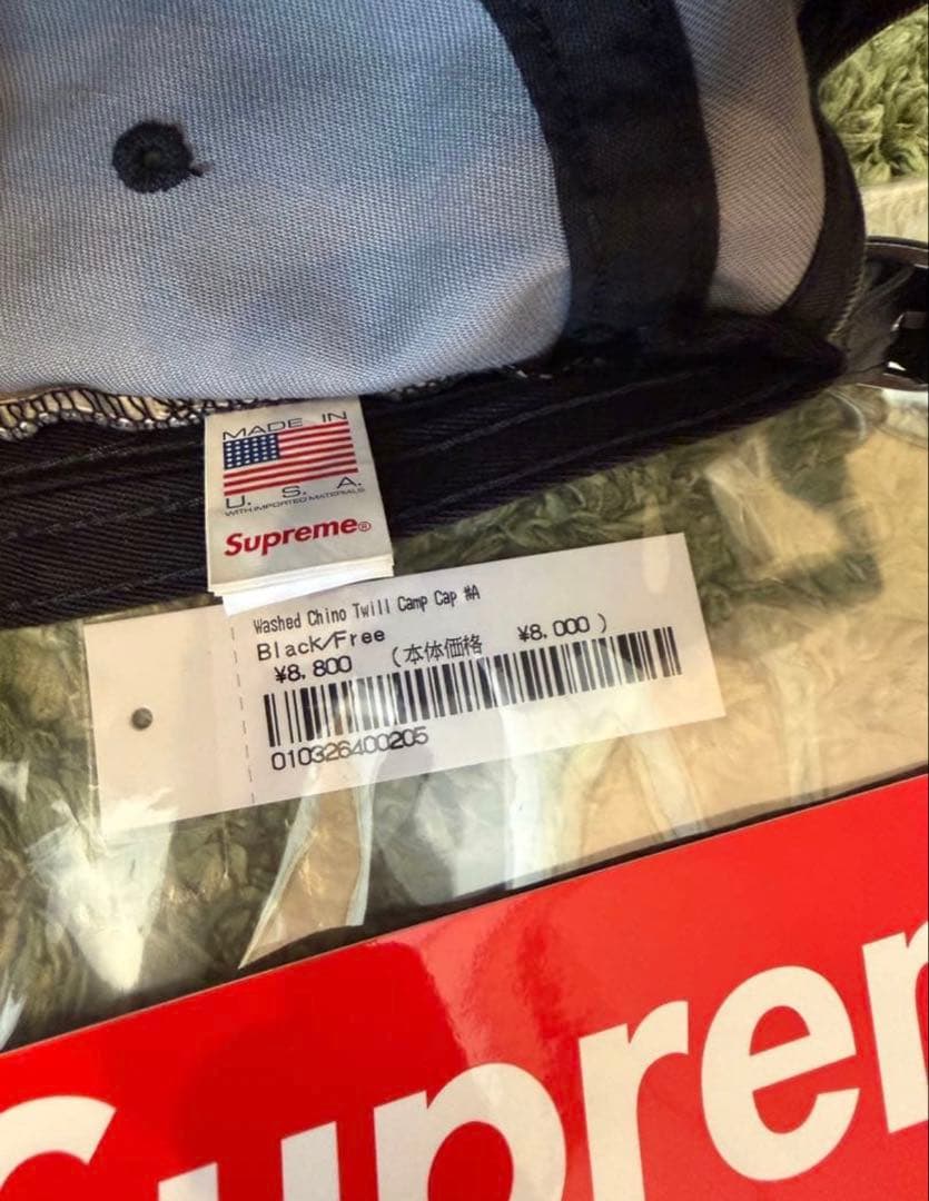 帽子 Supreme Washed chino Twill Camp Cap 25SS