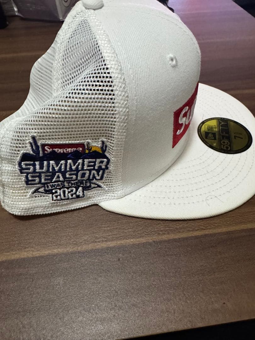 Supreme 59FIFTY ホワイトキャップ 7 5/8