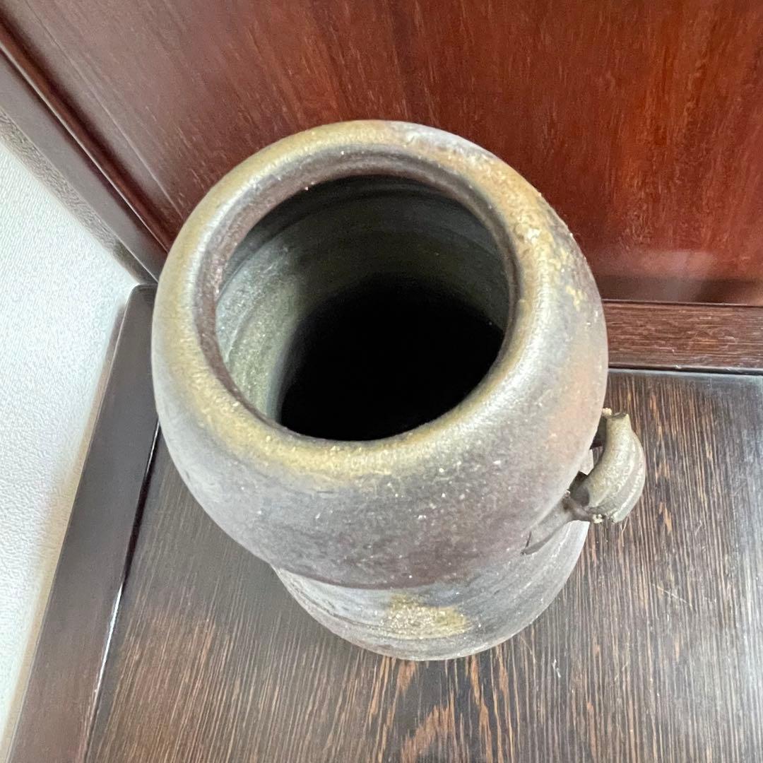 備前焼 見附文雄 花生 花入 花器 花瓶