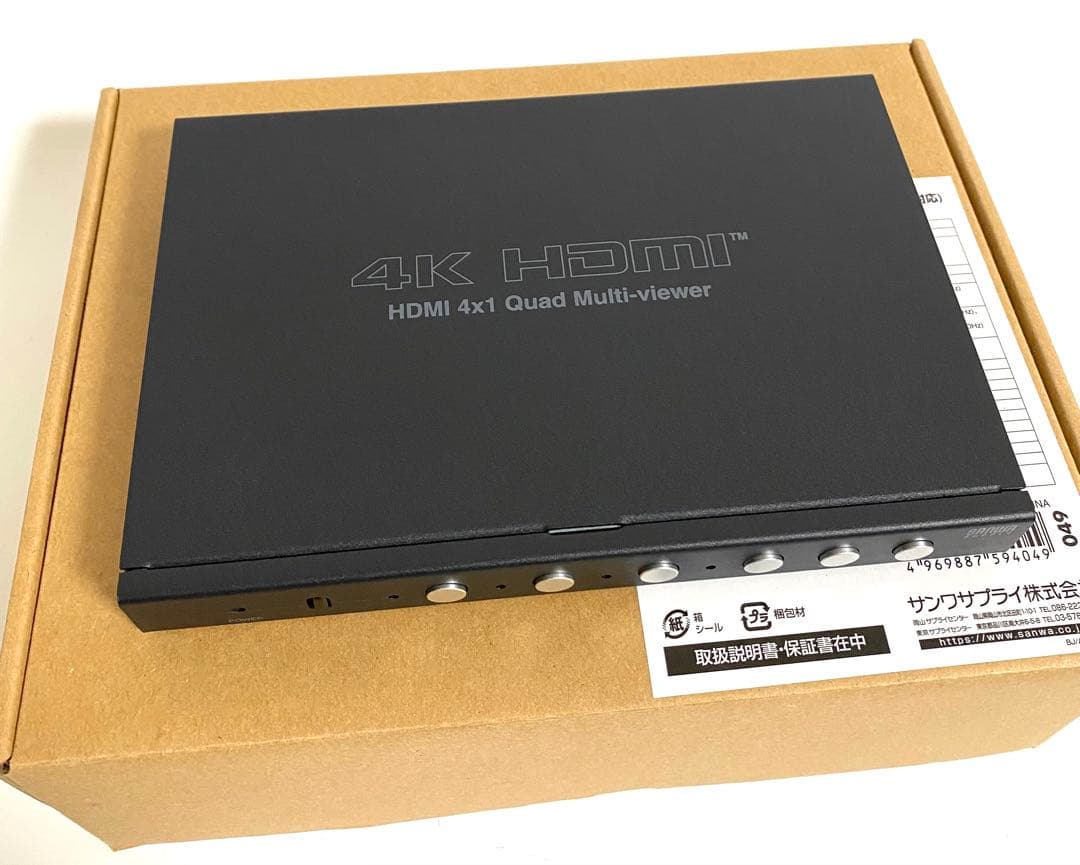 サンワサプライ SW-UHD41MTV HDMI画面分割切替器 4K SANWA