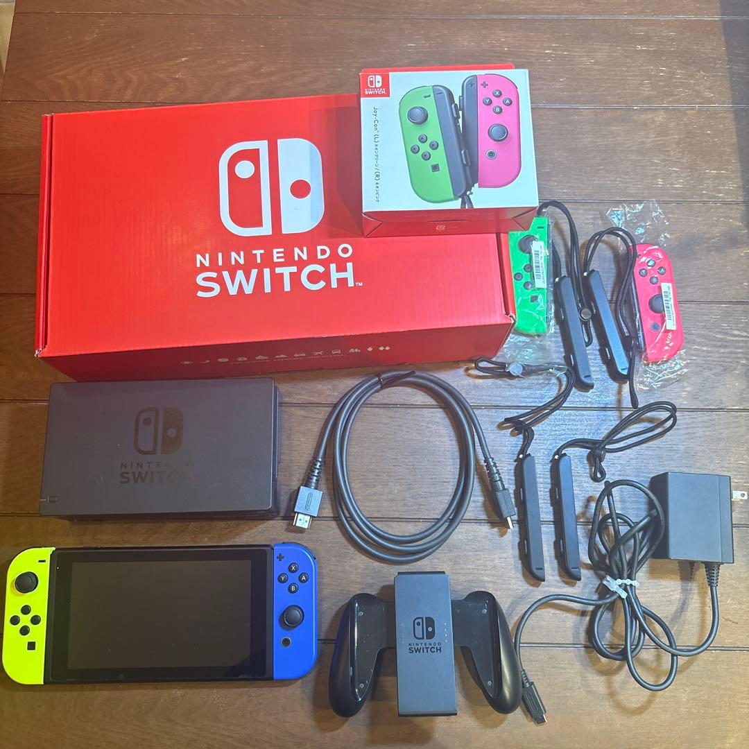 Nintendo Switch 本体ネオンイエロー/ネオンブルー ジョイコン付き