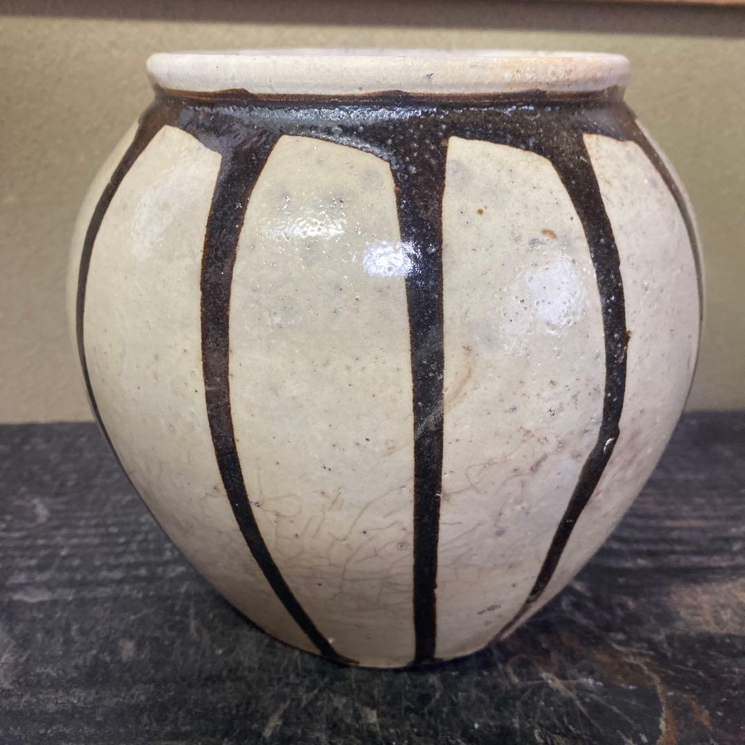 白丹波花文水指16cm19cm