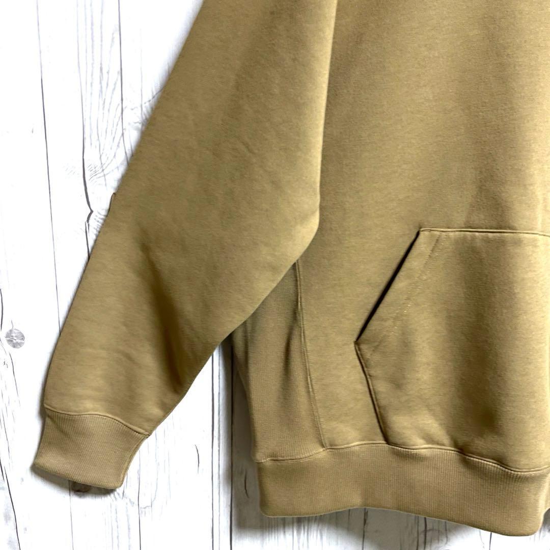 売切人気モデル◆ノースフェイル　スウェットパーカーMカーキ　スクエアロゴフーディ