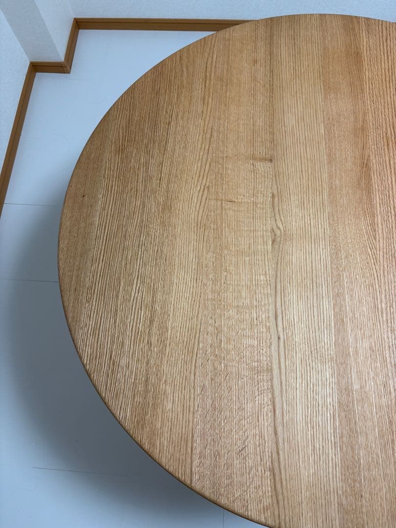 SIKI FURNITURE レッドオーク オイル塗装 板目 直径100cm