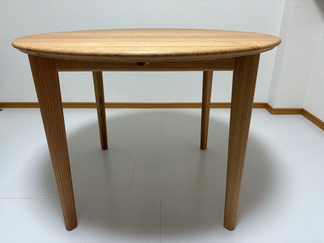 SIKI FURNITURE レッドオーク オイル塗装 板目 直径100cm