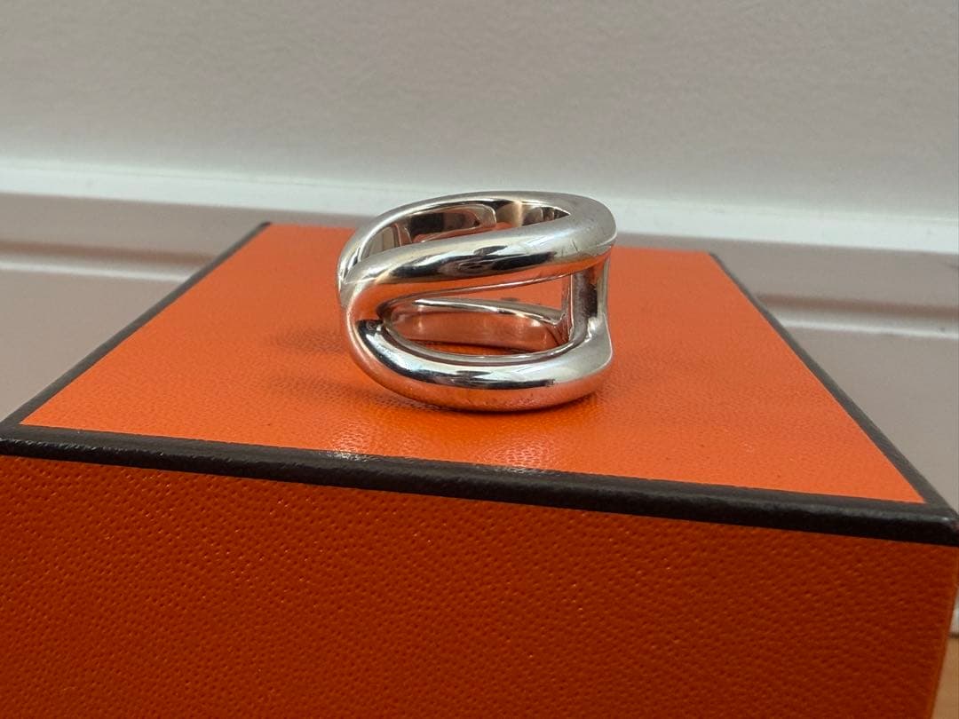 HERMES エルメス　オスモズ　PM 51 シルバー　リング　指輪