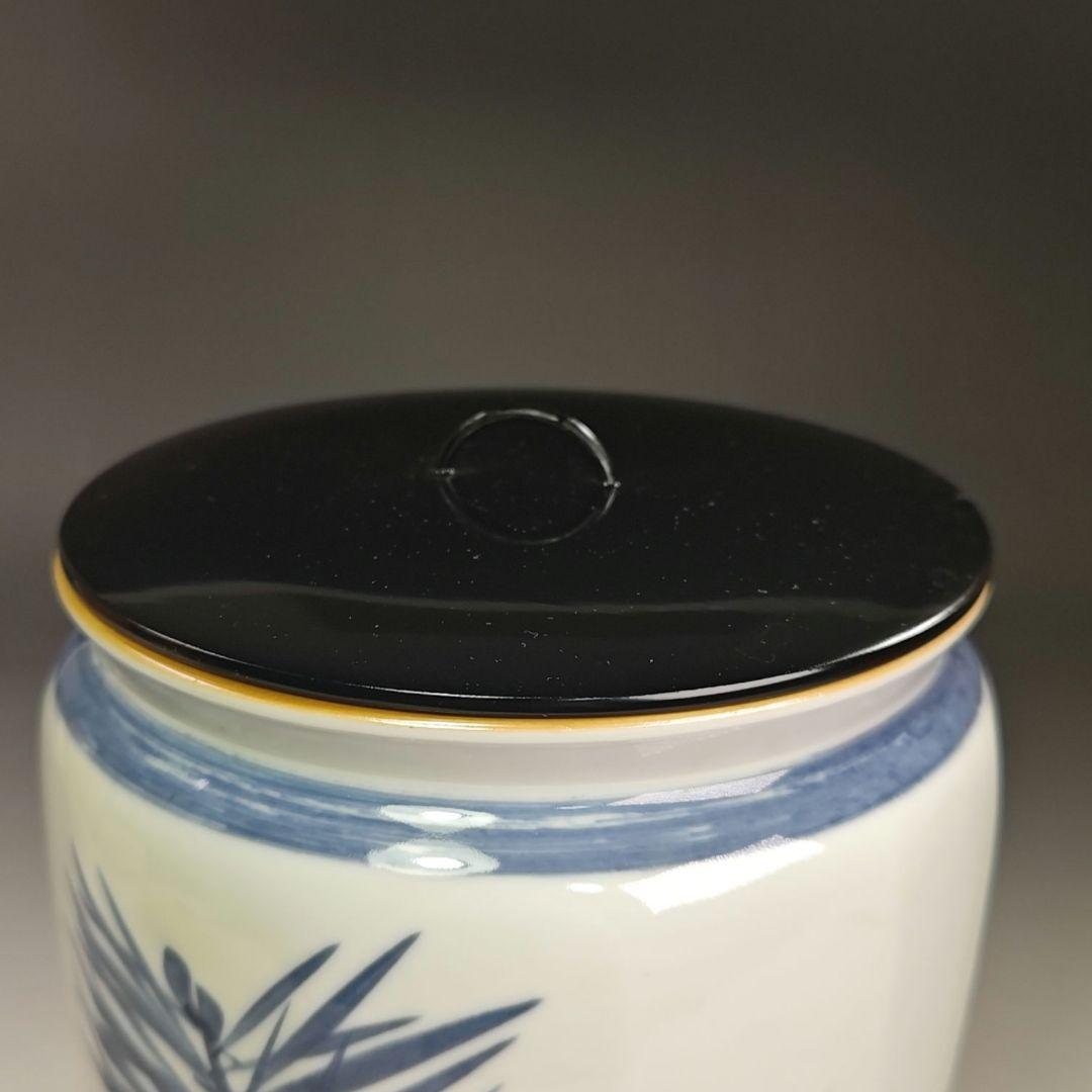 イ859 水指『押小路窯　庄左ェ門』『而妙斎好　若松　水指　共箱』茶道具