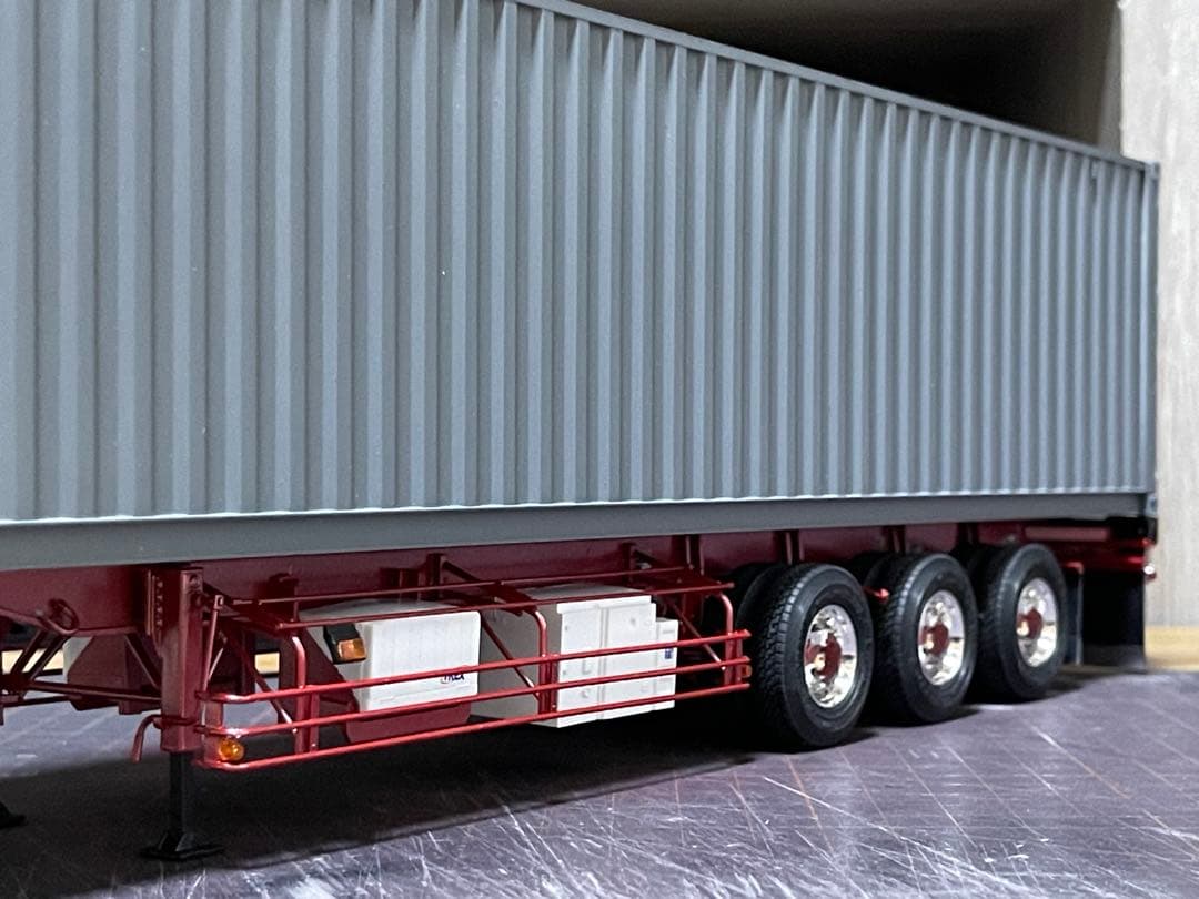 デコトラ‼️1/32 アオシマ製★3軸トレーラー★完成品★