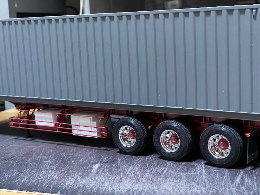 デコトラ‼️1/32 アオシマ製★3軸トレーラー★完成品★