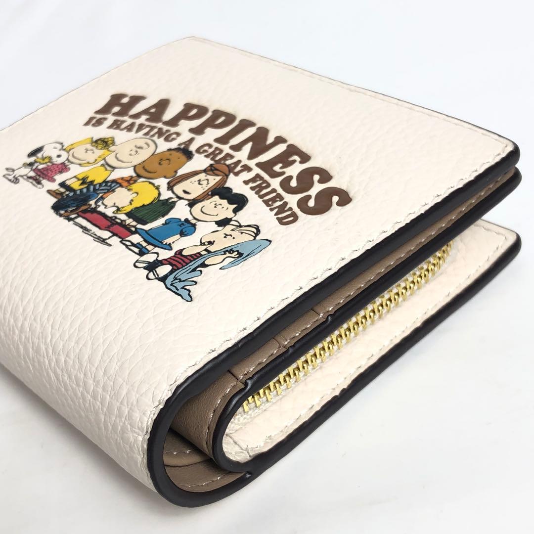 COACH コーチ 二つ折り財布 スヌーピー SNOOPY PEANUTS