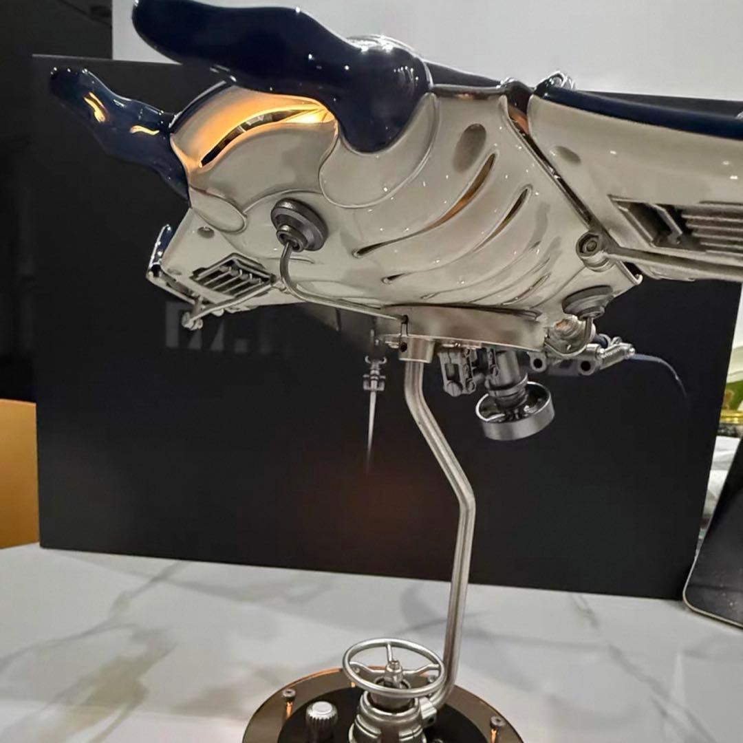メカエイ（機械魔鬼魚）純金属組み立て式 電動駆動 アートオブジェ