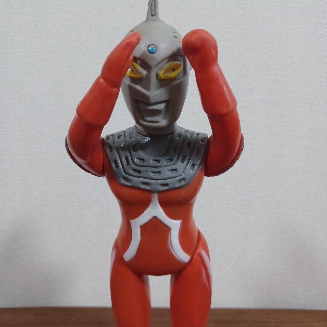 当時もの　希少マルサン製　290㎜「ウルトラ　セブン」ソフビフィギュア