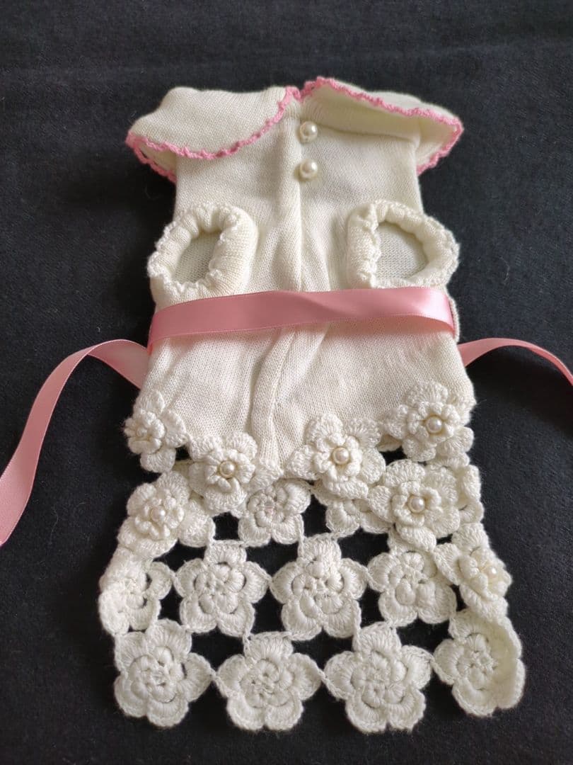 フィフィアンドロメオ　コットンニットモチーフワンピース　SS