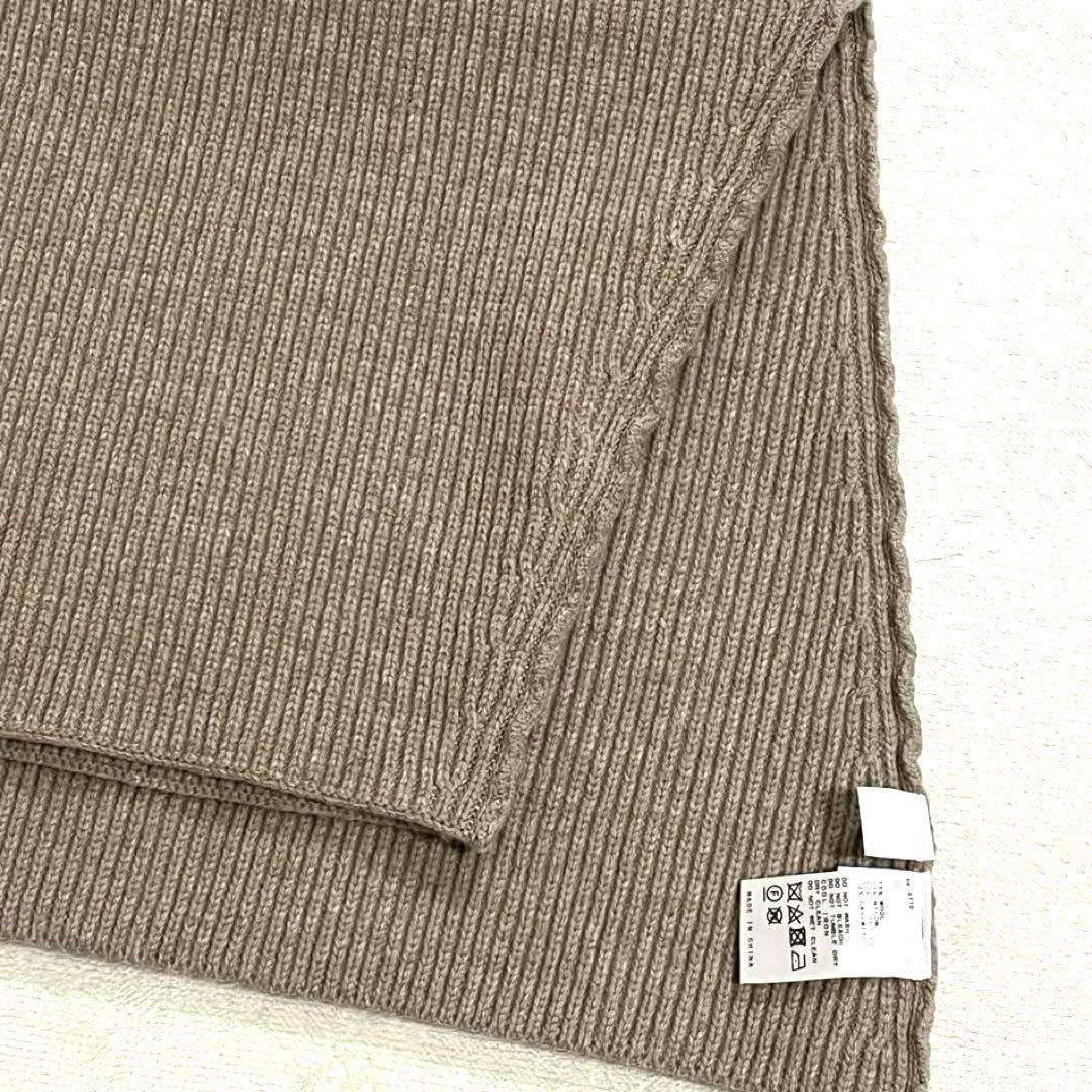 AP STUDIO 23SS リブニットケープ ベージュ スヌード カシミヤ混