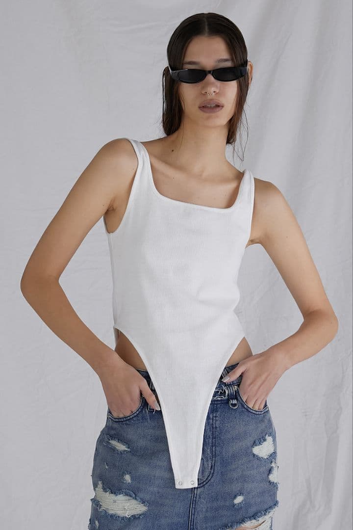 プランク プロジェクト/レイヤードチュールキャミボディスーツ