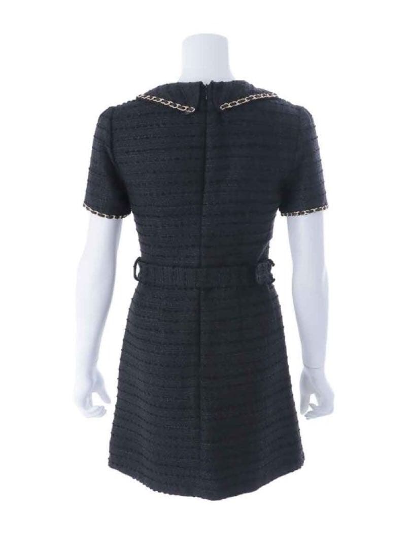 ✴︎JEWELS✴︎ 新品未使用　フロントジップツイードワンピース/キャバドレス