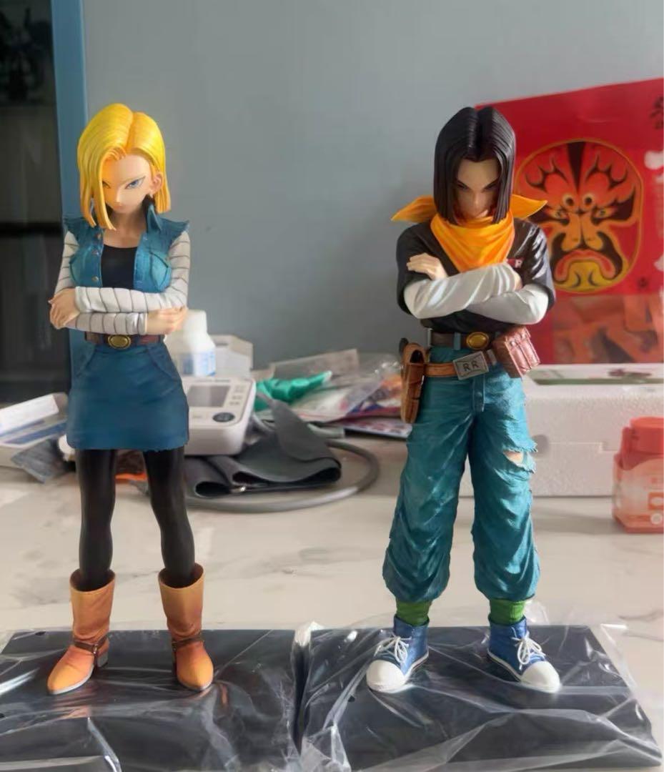 ドラゴンボール 人造人間18号17号 ガレキ ガレージキット スタチュー X④