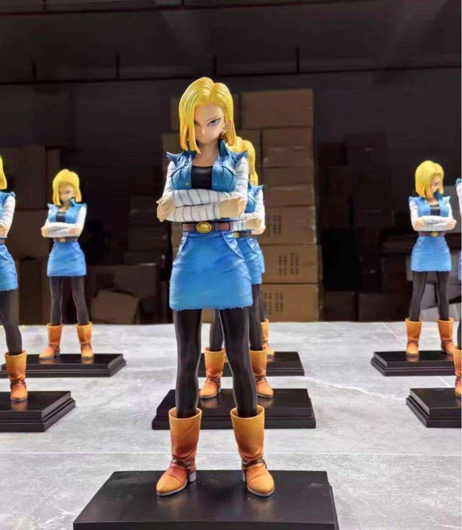 ドラゴンボール 人造人間18号17号 ガレキ ガレージキット スタチュー X④